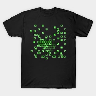 Neon Green Cubes T-Shirt